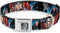 Dog Collar Seatbelt Buckle, Thor Poses Hammer, 11 to 17 Inches, 1.0 Inch Wide