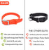 Waterproof Adjustable Dog Collar, Odor Proof, Soft Comfortable for Large, Medium, Small Dogs, Bright Orange, M