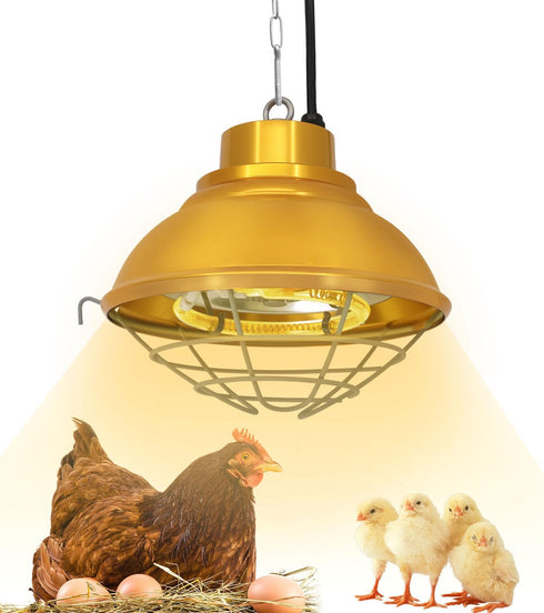 Abustle pig Chicken Coop Heater with Carbon Fiber Bulb, 600W Heat Lamp for Chickens