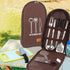 NatSumeBasics Portable Travel Bag Organizer for Camping Cooking Utensils, BBQ Kitchen Kit (1pc Brown Bag)