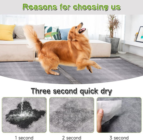 Munoci 36"x36" 32 Count, Activated Charcoal Pee Pads for Dogs , Extra Large, Super Absorbent, Leakproof and Odor