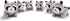 Interactive Squeaky Dog Toy, Replacement Animals Raccoon (Pack of 6)