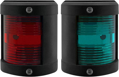 ISURE MARINE Boat Green Starboard and Red Port Side Black Stern LED Navigation Light