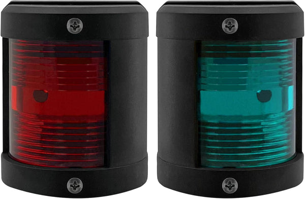 ISURE MARINE Boat Green Starboard and Red Port Side Black Stern LED Navigation Light