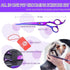 7.0 inch 4PCS Set Purple Dragon Professional Pet Grooming Scissors Kit Japan Premium Steel Straight & Curved & Thinning