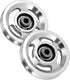 QWORK Universal Aluminium Alloy Bearing Pulley Wheel, 95mm Size, High Load Capacity 660 lbs, 2 Pieces for Gym Equipment