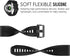 Soft Silicone Replacement Watch Band for Garmin Fenix 6S, Compatible with Fenix 6S Pro/Sapphire/5S Models