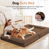 Large Orthopedic Dog Bed: Washable Bolster XL Bed for Medium Large Dogs, Waterproof Couch Sofa with Removable Cover -
