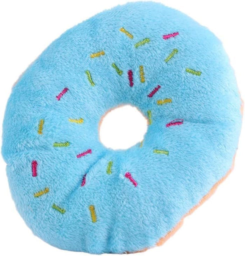 Blue Dog Squeaky Toys - Durable Cute Stuffed Plush Chew Toys for Small Medium Dogs (ZS302)