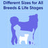 Pawtitas Adjustable Dog Collar for Extra Small Dogs, Heavy Duty Waterproof with Quick-release Buckle, Black