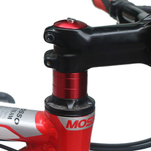 GANOPPER 1 1/8 Inch Headset Spacer with Stem Top Cap - Headset Star Nut in Black, Red, Blue, Gold