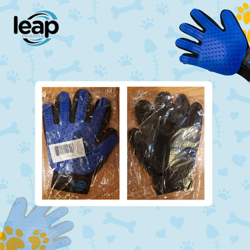 Pets Grooming Glove, Gentle Massage Brush and Pet Hair Remover for Dogs & Cats with Long & Short Fur