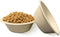 JETKONG 12 oz/1.5 cup Disposable Dog Bowls 50pk, 100% Compostable Feeding Bowls for Dry and Wet Dog Food (Natural)