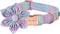 Unique Style Paws Dog Collar with Flower, Adjustable Flower Pattern Collar, Durable for Small Medium Large Dogs