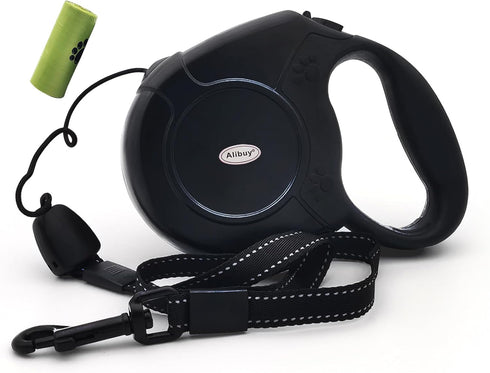 Retractable Dog Leash 26ft, 360° Tangle-Free Long Cord for Small Medium Large Dogs, Up to 110 lbs