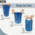 Frelaxy Waterproof Dry Bag Set - 2 Pack/3 Pack, Lightweight 5L & 15L & 25L for Hiking and Camping