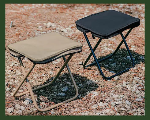 Backpacking Portable Folding Camp Stool Lightweight Foldable Camping Stool Collapsible Travel Fishing Stool Chair
