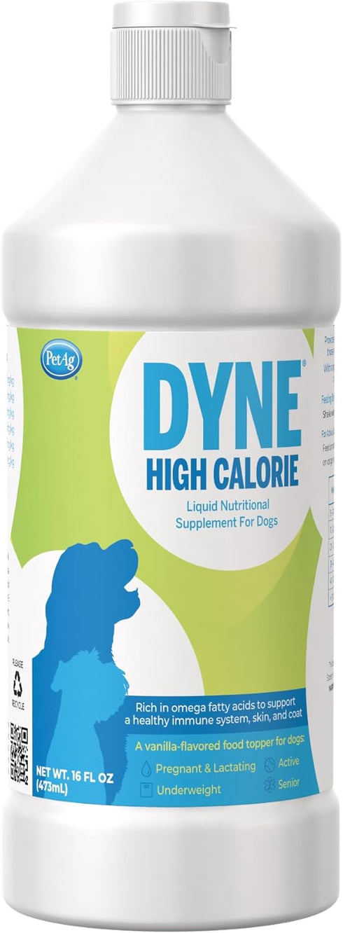 Pet-Ag Dyne High Calorie Liquid Nutritional Supplement for Dogs & Puppies, 16 oz, Sweet Vanilla