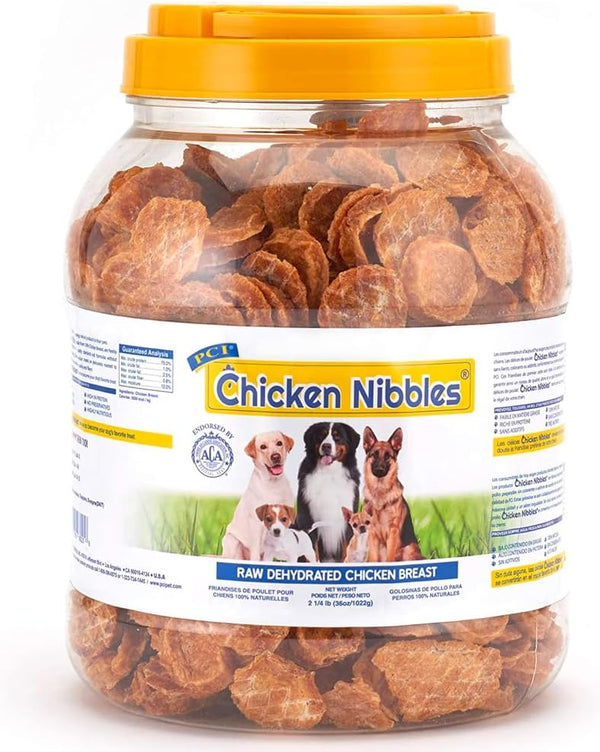 Pet Center Inc. (PCI) Chicken Nibble Dog Treats, 2.25lb. 100% Real Raw