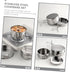 Set Backpacking Kisangel Portable Camping Cookware Stainless Steel Cooking Kit Lightweight Compact for Outdoor Cooking