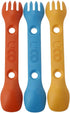 UCO Mini Spork Camping Combo Spoon-Fork Utensil For Kids, 3 Pack by UCO