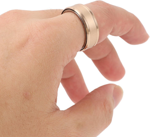 Smart Ring Health Tracker for Men and Women, Body Temperature, Activity Fitness, Sleep Monitor, Rechargeable Stainless