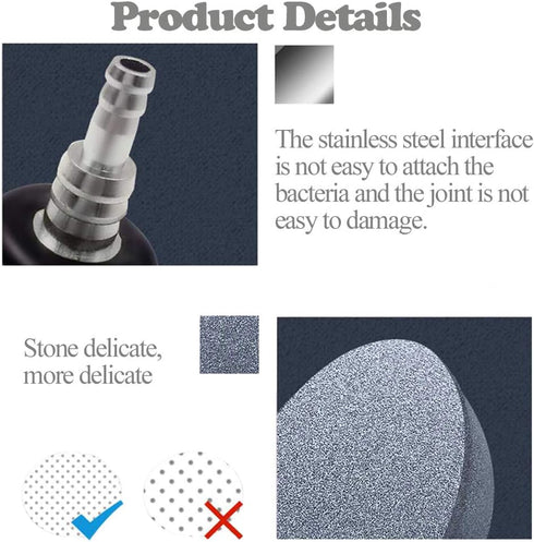 kathson Mineral Air Stone Bubble, 4 Inch Ball Shape Diffuser Airstones for Aquarium (2 Pack)