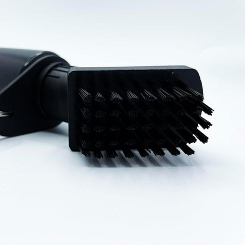 Golf Club Cleaning Brush with Attached Squeeze Bottle, Durable Metal Chain, Wide Cleaning Coverage, Nylon Bristles
