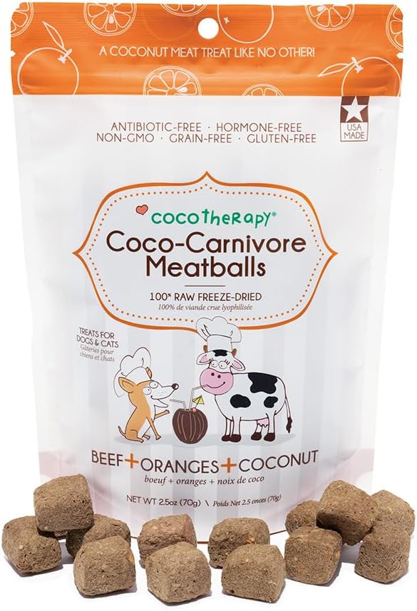 CocoTherapy Coco-Carnivore Meatballs Beef/Orange/Coconut, 2.5 oz