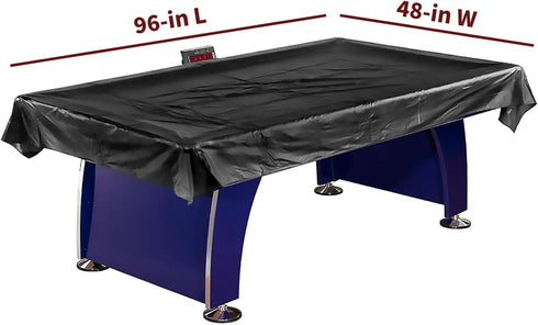 Hathaway Universal Air Hockey Table Cover - Black, Weather-Resistant Polyester, Fits 6 to 7.5 Ft Tables, Weighted
