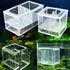 2 Pcs Aquarium Hatchery Net, Nylon Mesh Fish Fry Isolation Box with Breeder Box Separation Net