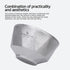 (Silver-Ti1177T) Boundless Voyage Titanium Double Walled Salad and Rice Bowls Soup Oatmeal Yogurt Serving Bowl
