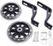 Garneck Bike Holder 2pcs Training Wheels Stabilizer Mute Flashing Wheel for 12 Inch Bracket Kids Bikes (Black)