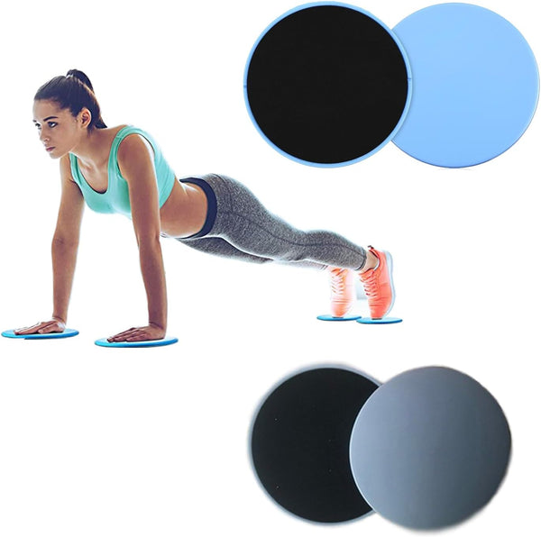 Sliders for Working Out, 4 Exercise Sliders, Dual Sided Disks for Core Strengthening, Fitness Equipment