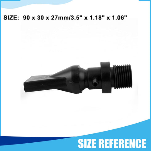 Aquarium Nozzle Water Outlet, Duckbill Return Pipe Plumbing for Fish Tank (Black, 2Pcs)