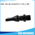 Aquarium Nozzle Water Outlet, Duckbill Return Pipe Plumbing for Fish Tank (Black, 2Pcs)