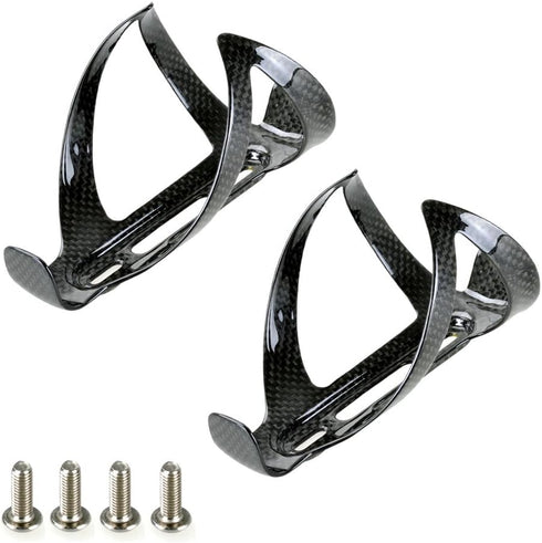 PERGEAR Carbon Fiber Lightweight Bicycle Water Bottle Cage for Cycling