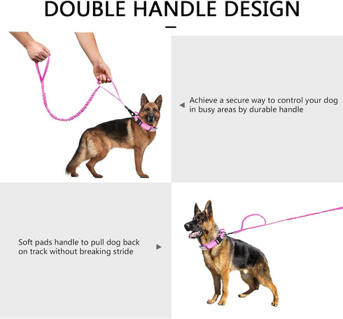 DAGANXI Tactical Dog Collar, Adjustable Military Nylon Collar with Control Handle and Heavy Metal Buckle for Dogs