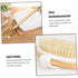 2PCS Pet Bathing Brush, Wooden Handle Bath Brush for Dogs and Cats, Practical Pig Bristle Bathing Tool