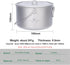 iBasingo Outdoor Titanium Pot with Lid, Folding Handle Camping Cookware for Hiking Picnic, Ultralight Bowl Tableware