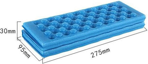 he andi 1pcs (Blue-2) Waterproof Foldable Folding Foam Mat Chair Cushion Seat Pads (Blue, Green, Red, Orange, Purple.)