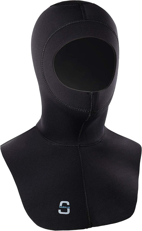 Trimmed Neoprene Wetsuit Hoods Scuba Diving Hood for Men Women Can Be by Owner High Stretch with Flow Vent Bib Dive Cap