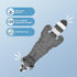 Best Pet Supplies Stuffless Squeaky Dog Toys - Raccoon, Small, 2-in-1 for Indoor Play
