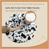 Anti-Anxiety Dog Bed, Donut Bed, Faux Fur, L: 25.5 x 25.5 x 7.5 Inch