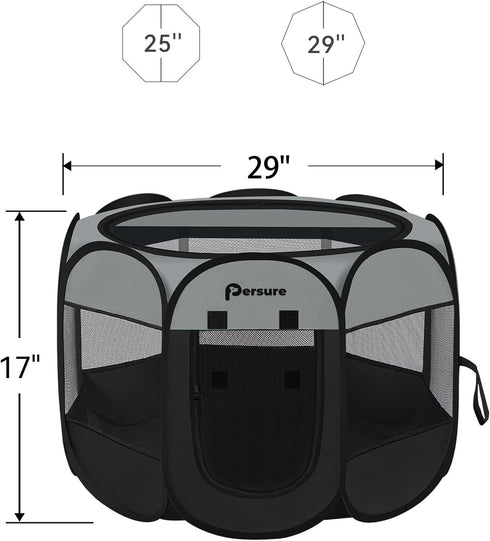 Dog Cat Playpen Indoor Outdoor for Puppy Pet Dogs Cat Travel and Recovery After Surgery, Dog Enclosure Tent Crates