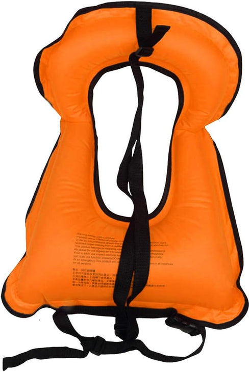 Inflatable Snorkel Vest, Adult Snorkeling Jackets for Free Diving, Swimming Safety Load Up to 220 Ibs