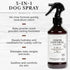 5-in-1 Odor Control Dog Spray, 240ml/8 fl oz, Oatmeal, Lavender, Tea Tree Oil for Dogs with Odor Issues