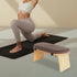Folding Bamboo Meditation Stool, Meditation Bench with Velvet Cushion & Carry Bag, Travel Meditations Seat, Comfortable
