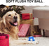 Chewable Plush Football Dog Toy, Soft Squeaky Ball for Small and Medium Breeds, Birthday Gift