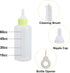Fukaisu Kitten Bottle Feeding Kit, Professional Kitten Nursing Bottle with Nipple & Cleaning Brush Newborn Pet Feeding